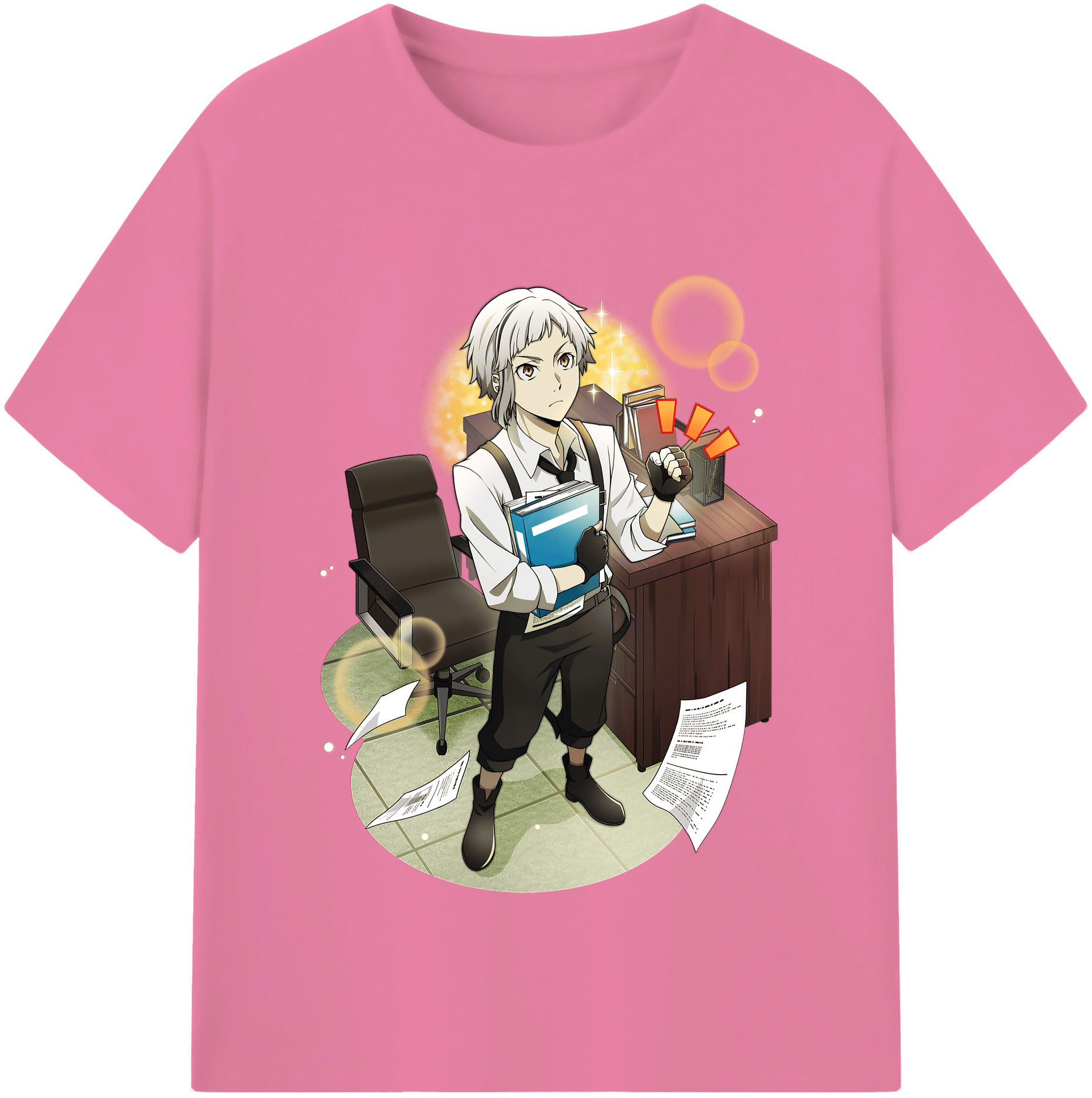 （画像用） 文豪ストレイドッグス Bungo Stray Dogs 綿100％半袖Tシャツ（フロントプリント）